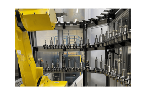 Carga de herramientas con robot de Modig