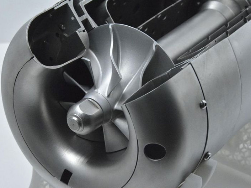 Carcasa de impulsor de turboreactor en material Ti64